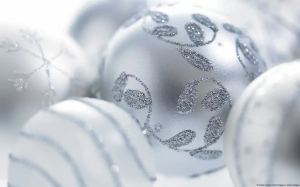  Silver Christmas Ornaments