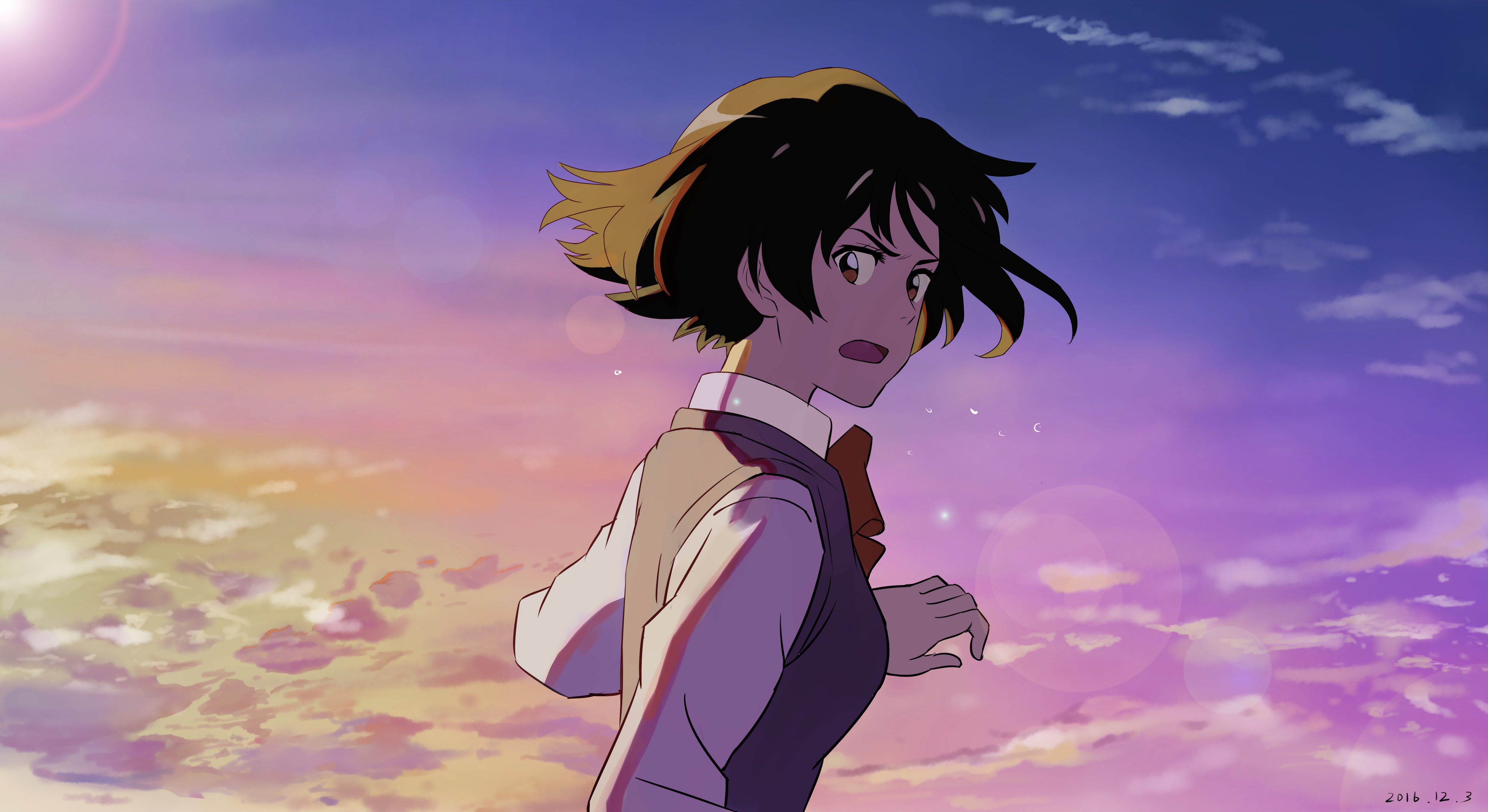 Anime, Your Name, Mitsuha Miyamizu, HD wallpaper