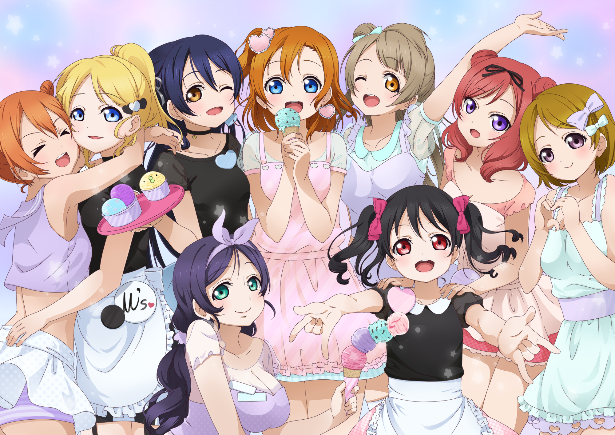 HD wallpaper: Cute little anime girls, schoolgirl anime digital wallpaper,  Anime / Animated | Wallpaper Flare