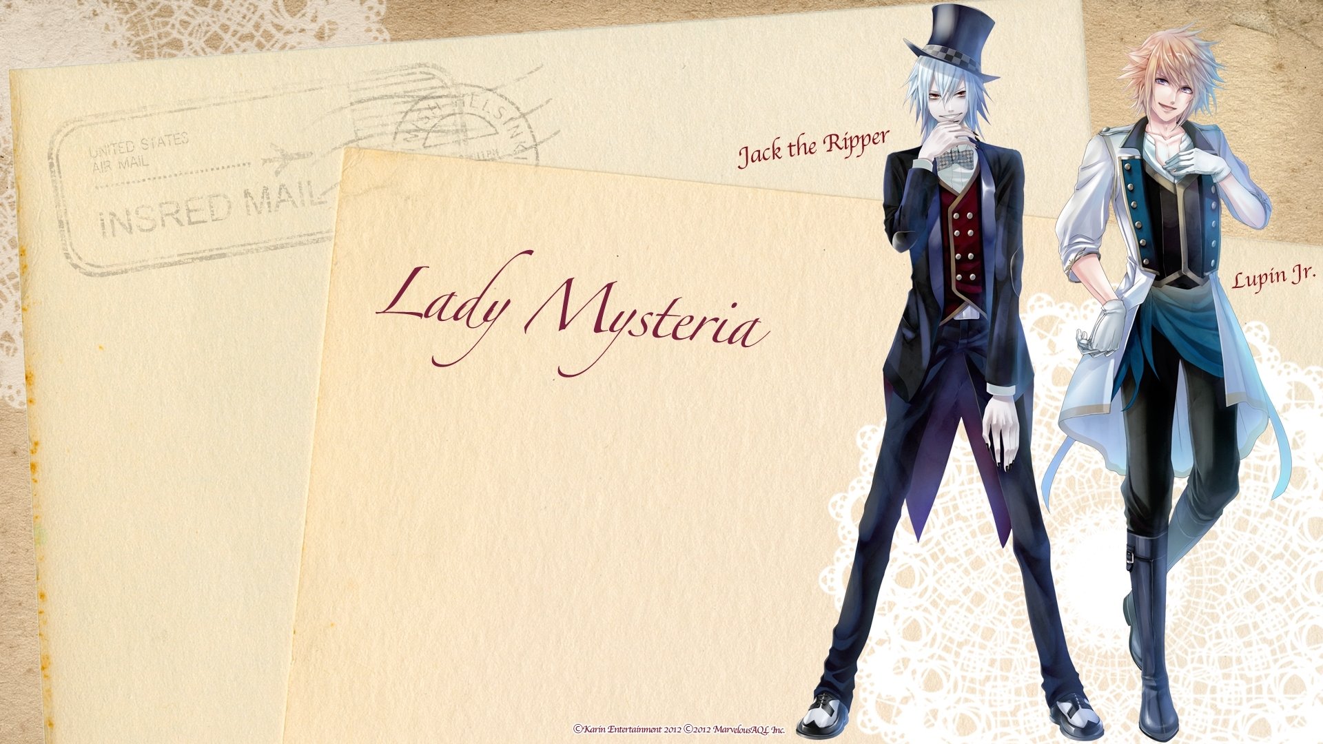 Download Jean Lupin Jack Mirrors Anime Eikoku Tantei Mysteria HD Wallpaper by Mimura Natsu