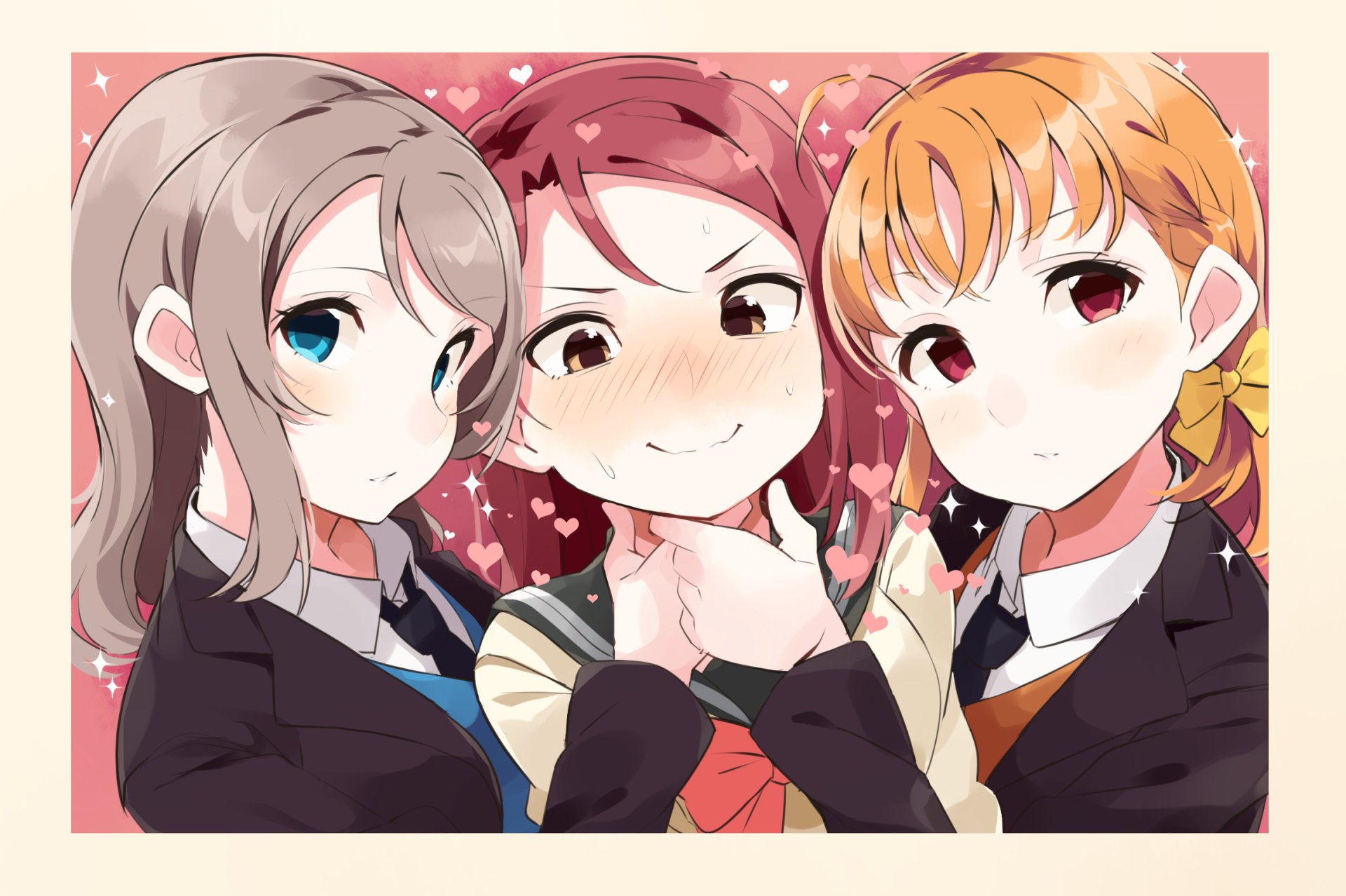 Download Riko Sakurauchi You Watanabe Chika Takami Anime Love Live! Sunshine!! HD Wallpaper by 十時