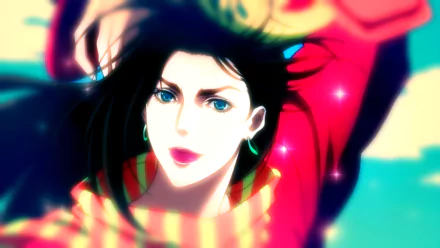 Jojo's Bizarre Adventure: Battle Tendency blue eyes black hair Lisa Lisa Anime Jojo's Bizarre Adventure HD Desktop Wallpaper | Background Image