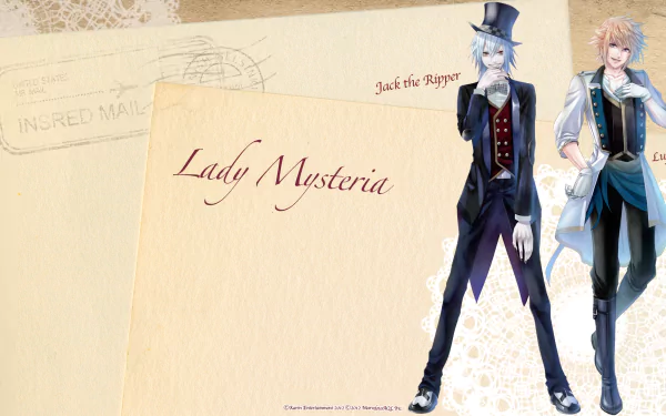 Jean Lupin Jack Mirrors Anime Eikoku Tantei Mysteria HD Desktop Wallpaper | Background Image