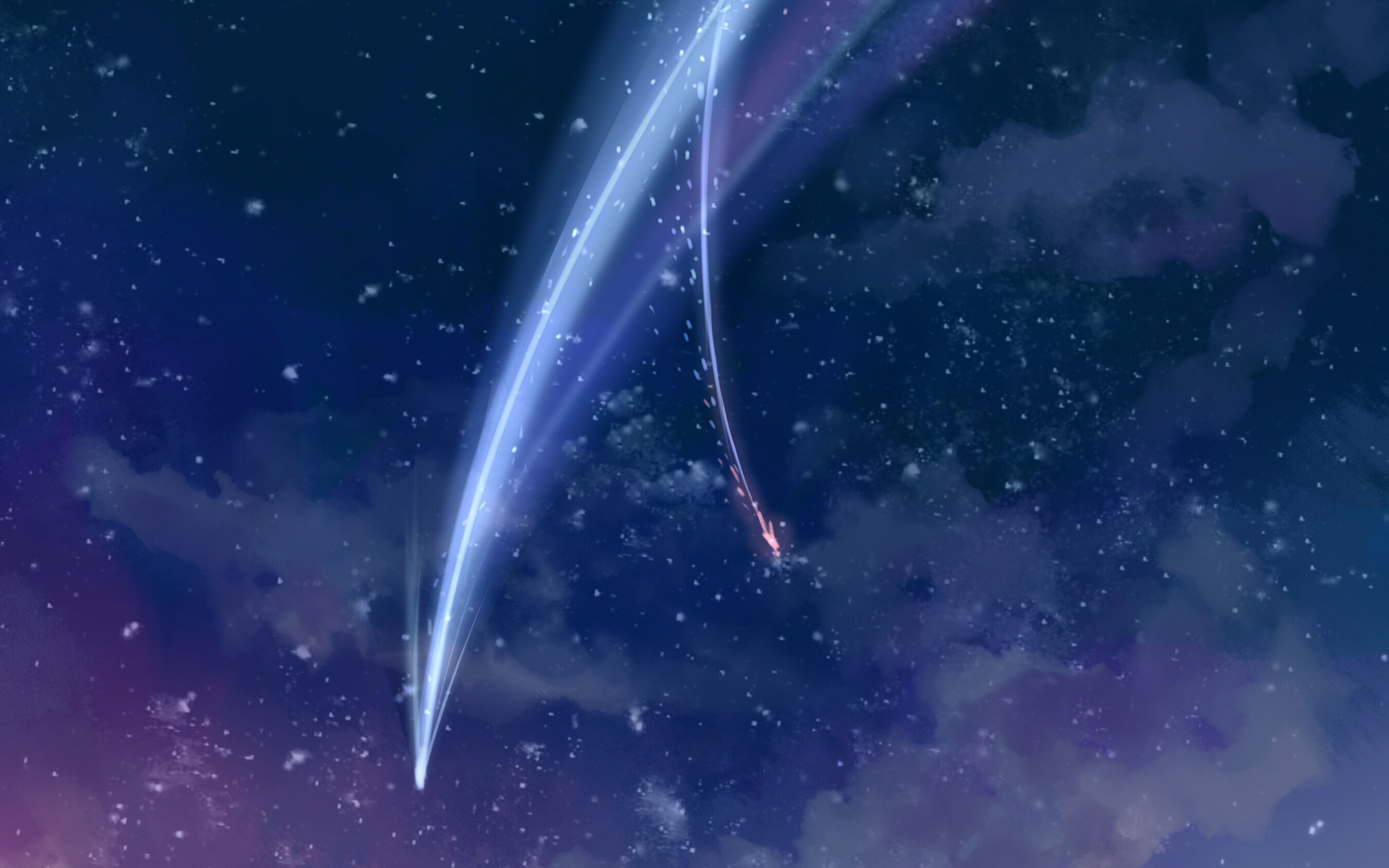 Kimi No Nawa, comet, galaxy, HD phone wallpaper