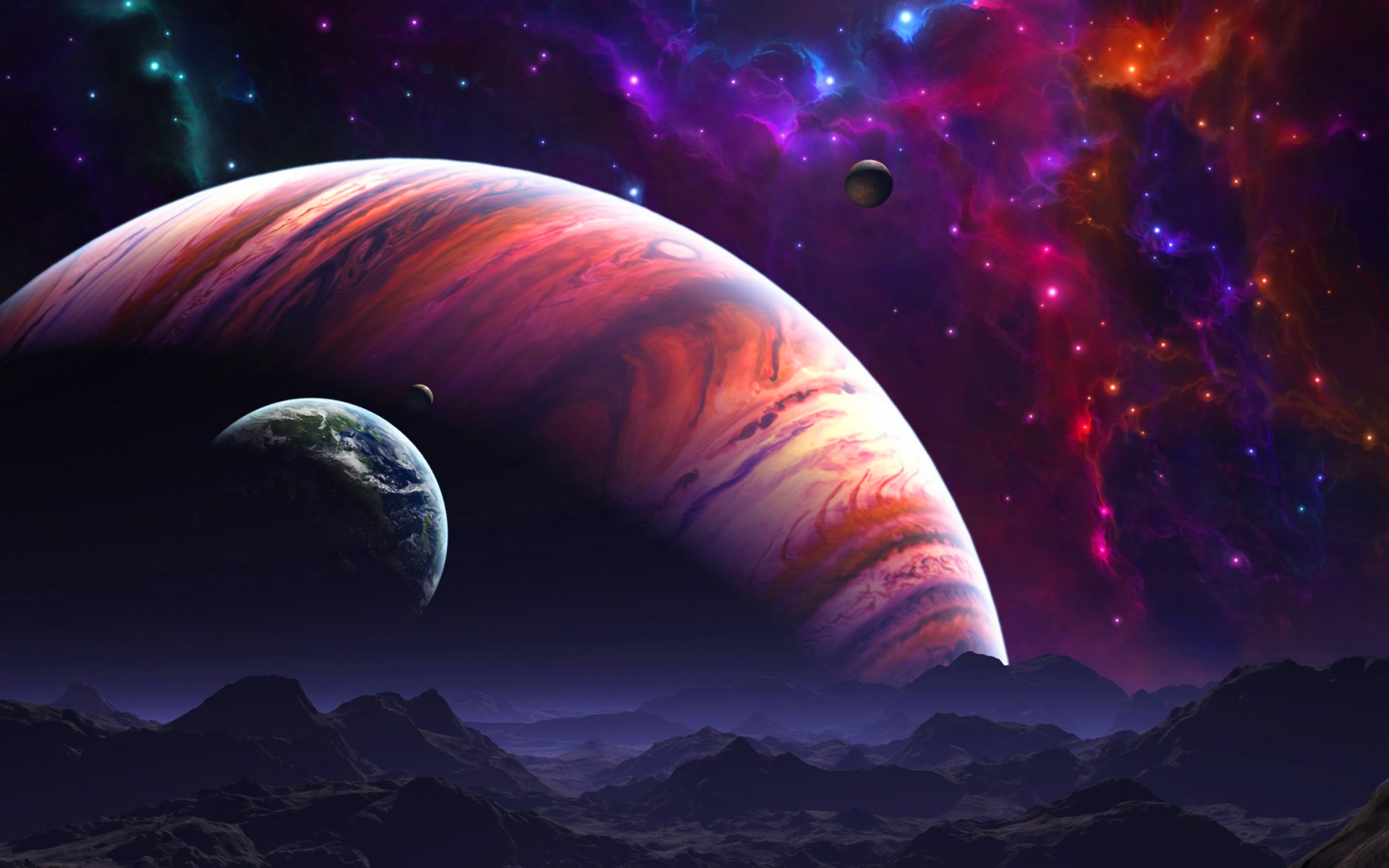 Outer Space Planets Fantasy Art Wallpaper Allwallpaper In Pc En My Xxx Hot Girl