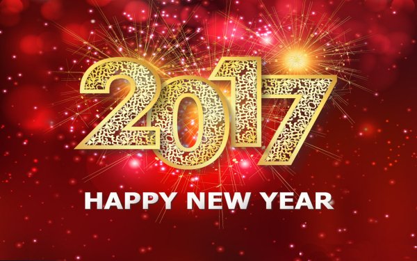 Vacances Nouvel An 2017 Nouvel An Feu d'artifice Happy New Year Fond d'écran HD | Image