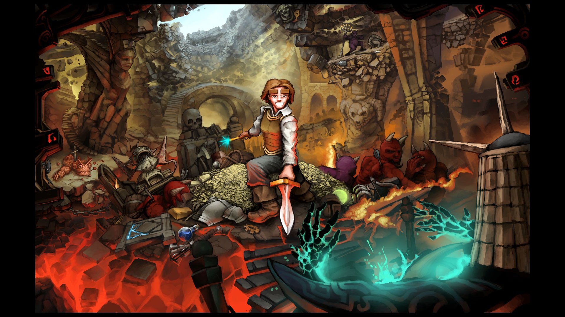 Video Game Dungeons Of Dredmor HD Wallpaper | Background Image