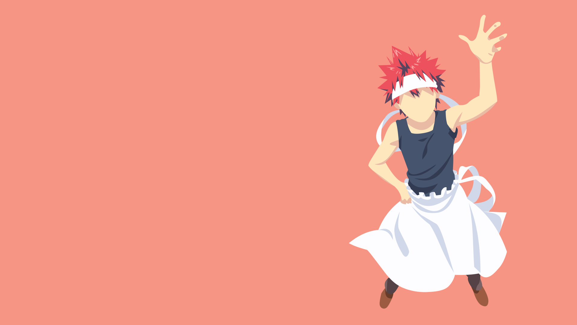 Food Wars wallpaper, Shokugeki no Soma, Minimalist, Sōma Yukihira