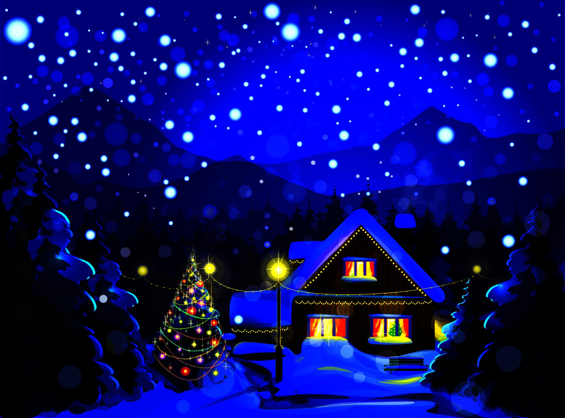House at Christmas