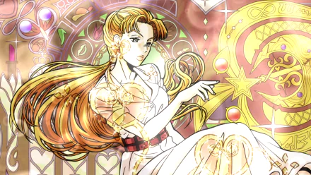 long hair white dress dress blonde Jojo's Bizarre Adventure: Diamond Is Unbreakable Aya Tsuji Anime Jojo's Bizarre Adventure HD Desktop Wallpaper | Background Image