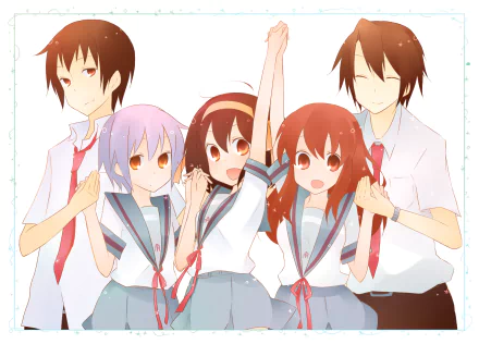 Anime The Melancholy of Haruhi Suzumiya HD Desktop Wallpaper | Background Image