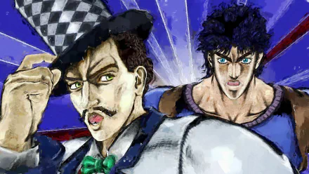 Jonathan Joestar William Anthonio Zeppeli Anime Jojo's Bizarre Adventure HD Desktop Wallpaper | Background Image