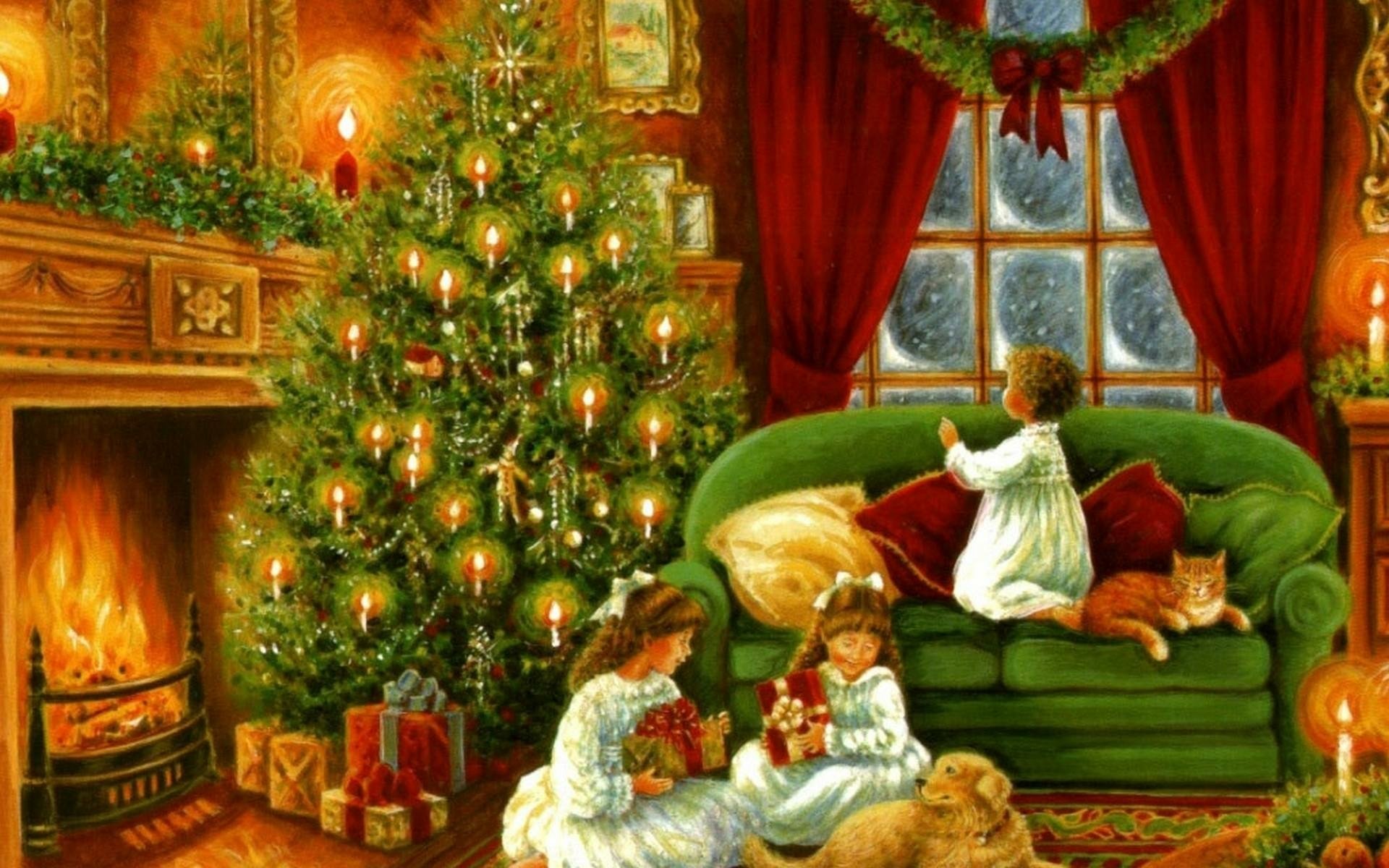 Old-Fashioned Christmas HD Wallpaper | Background Image | 1920x1200