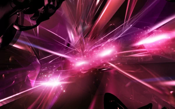 Abstract HD wallpaper showcasing vibrant violet and pink light patterns and shapes, creating a dynamic and cool visual texture.