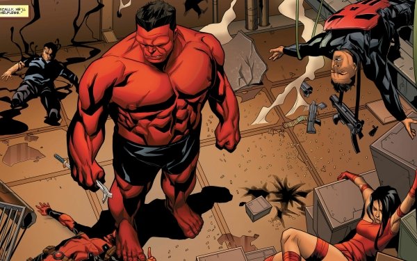 Bande-dessinées Thunderbolts Red Hulk Elektra Punisher Deadpool Agent Venom Fond d'écran HD | Image