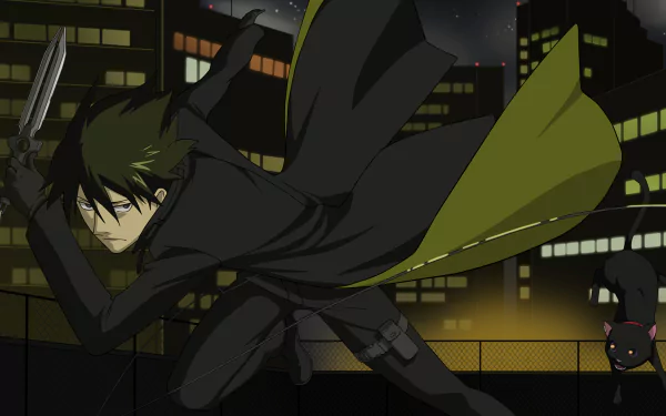 black dark Mao (Darker than Black) Hei (Darker than Black) Anime Darker than Black dark anime black anime HD Desktop Wallpaper | Background Image
