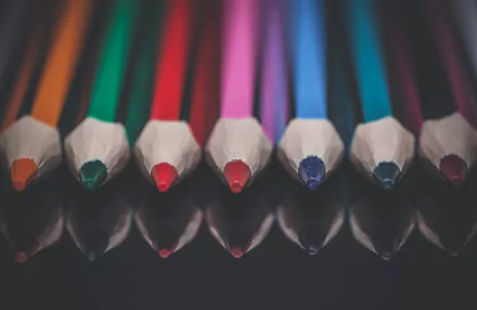 reflection colors photography pencil HD Desktop Wallpaper | Background Image