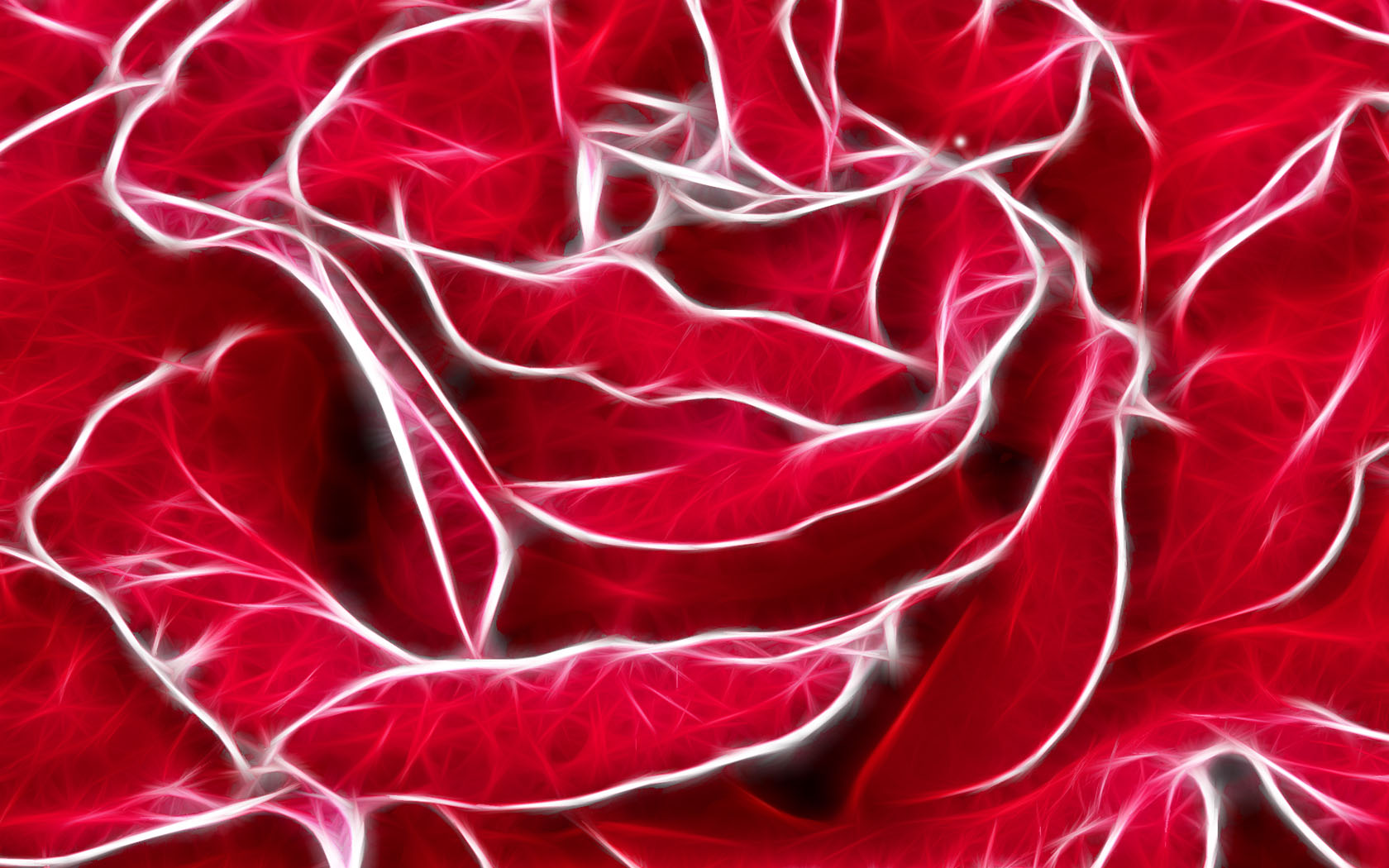 Colorful rose-shaped pattern with textured petals, created digitally.