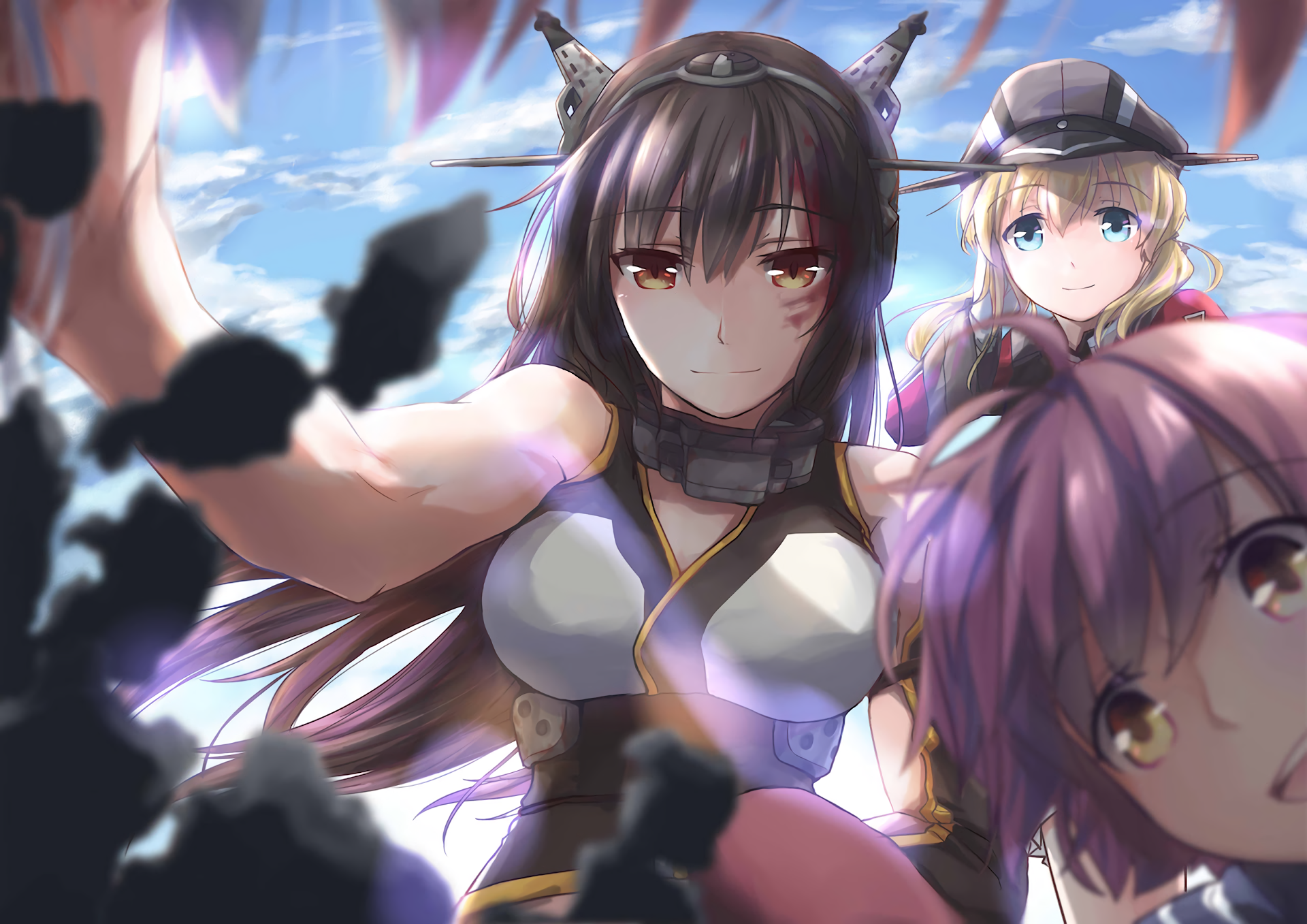 Prinz Eugen and Nagato from Kantai Collection - HD Anime Wallpaper