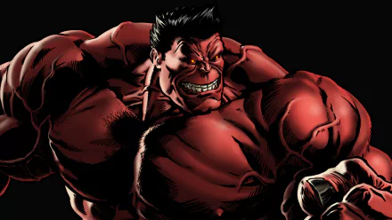 Comic Red Hulk HD Desktop Wallpaper | Background Image