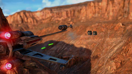  X-WIng chasing Tie-fighters