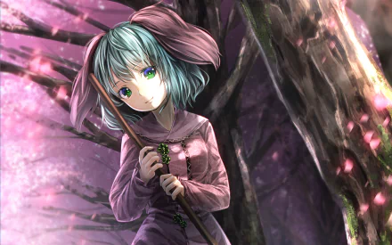 petal Anime Touhou HD Desktop Wallpaper | Background Image