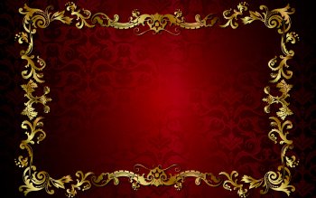 gold and red vintage background