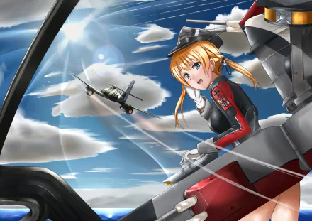 Prinz Eugen (Kancolle) Anime Kantai Collection HD Desktop Wallpaper | Background Image