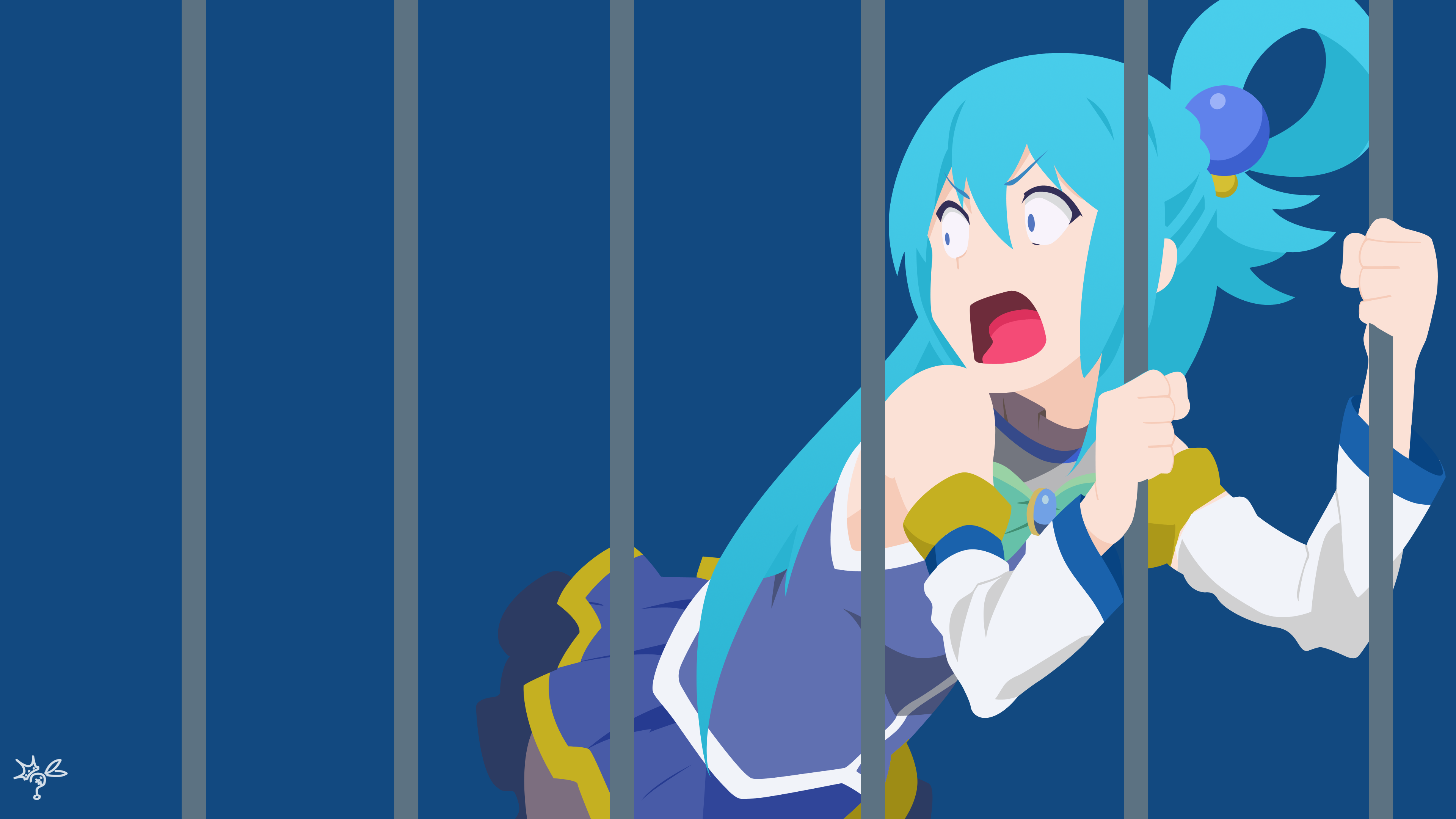 aqua background