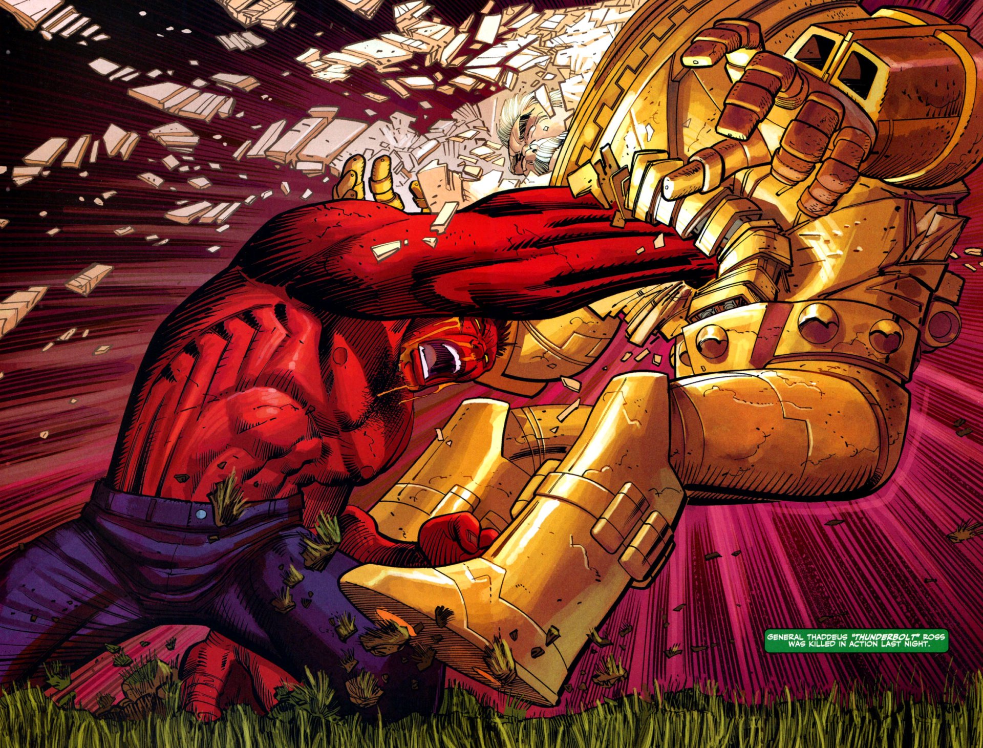 Download Comic Red Hulk HD Wallpaper