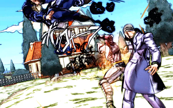 Akira Otoishi Killer Queen (Jojo's Bizarre Adventure) Yoshikage Kira Kosaku Kawajiri Okuyasu Nijimura Josuke Higashikata Anime Jojo's Bizarre Adventure HD Desktop Wallpaper | Background Image