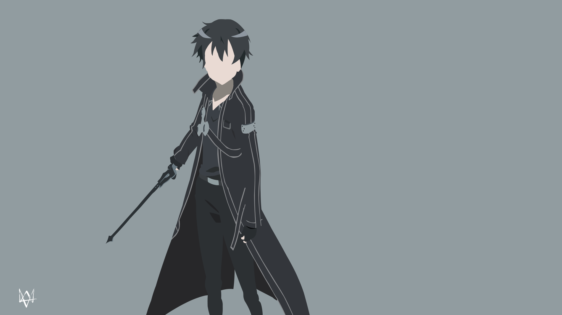 Sword Art Online, anime, sword, minimalism, simple background