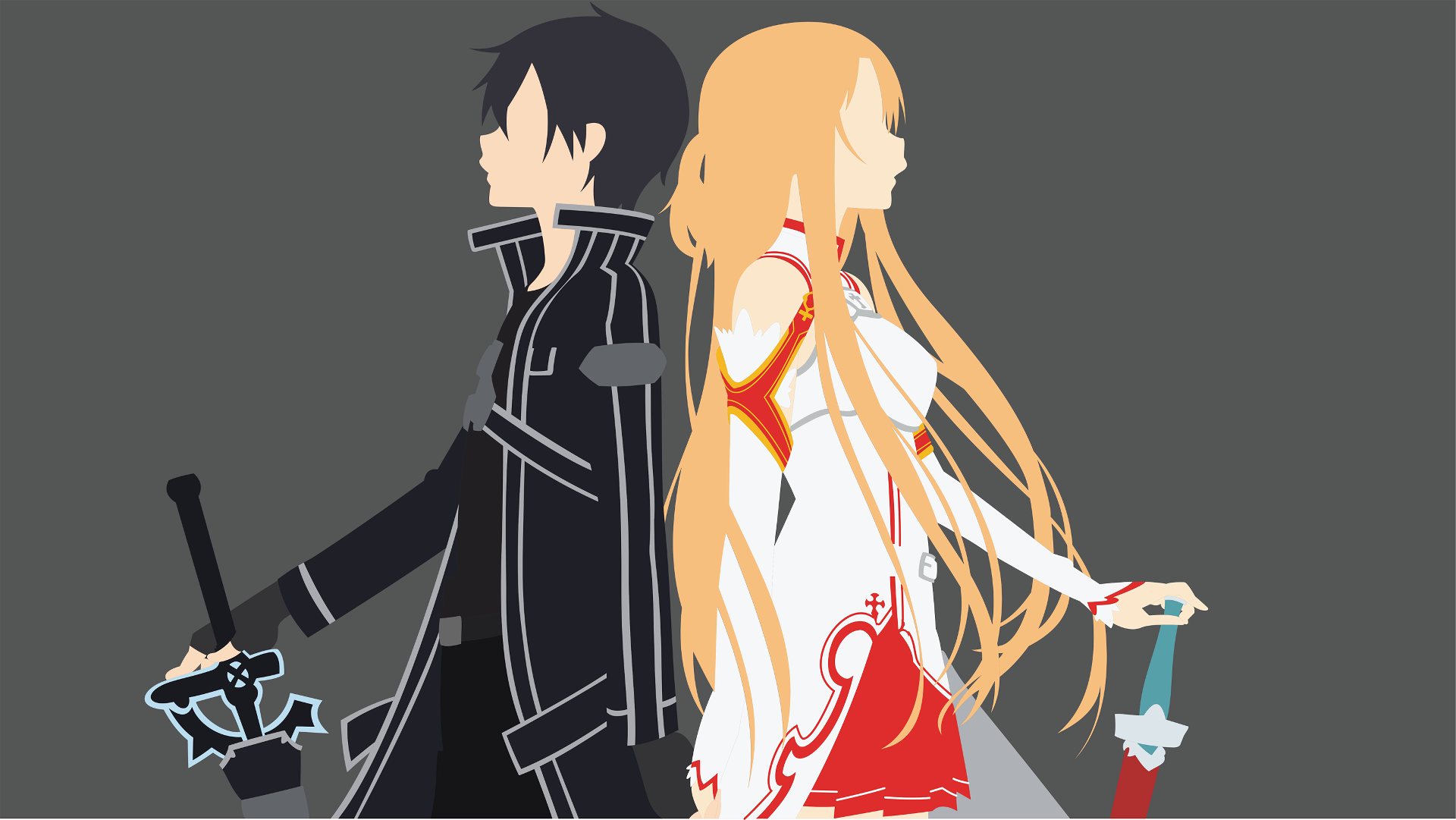 Download Kirito Sword Art Online Kazuto Kirigaya Minimalist Asuna Yuuki Anime Sword Art Online 6624