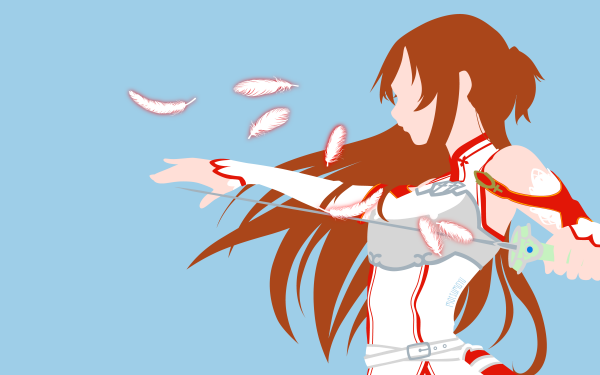 Anime Sword Art Online Asuna Yuuki Minimalist HD Wallpaper | Background Image