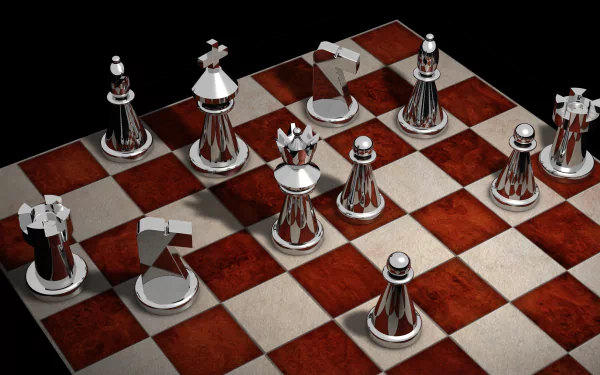  Red and White Chessboard Set