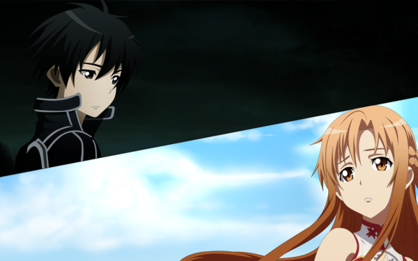 Anime Sword Art Online Kirito Kazuto Kirigaya Asuna Yuuki HD Wallpaper | Background Image