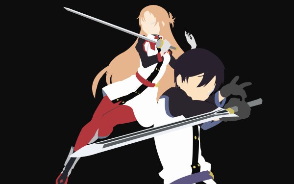 Anime Sword Art Online Movie: Ordinal Scale Sword Art Online Asuna Yuuki Kirito Minimalist Sword Art Online Ordinal Scale HD Wallpaper | Background Image