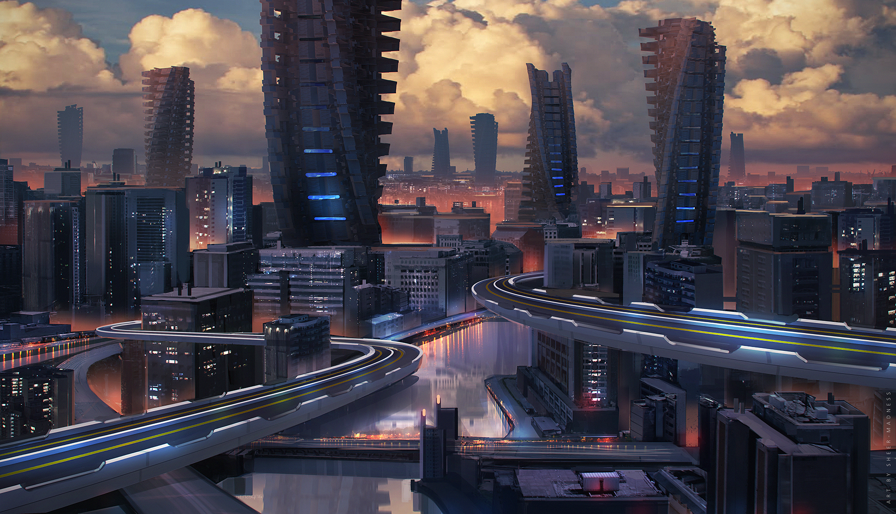 Download Sci Fi City Sci Fi City Wallpaper by sheer-madness