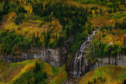 waterfall nature glacier national park HD Desktop Wallpaper | Background Image