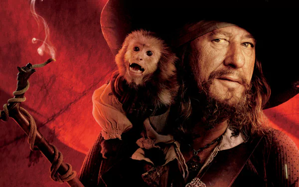 Geoffrey Rush Hector Barbossa movie Pirates Of The Caribbean: At World's End HD Desktop Wallpaper | Background Image
