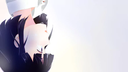 HD desktop wallpaper featuring Hanabi Yasuraoka from the anime Kuzu no Honkai, depicted with a serene expression against a light, minimalist background.