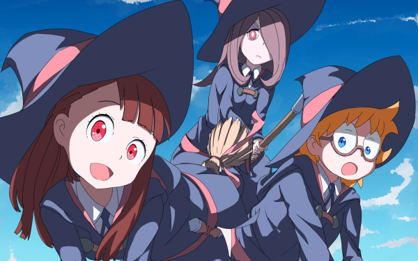 Anime Little Witch Academia Atsuko Kagari Sucy Manbavaran Lotte Yanson HD Wallpaper | Background Image