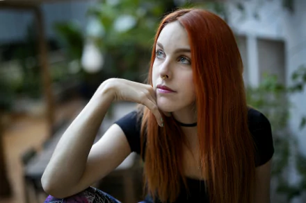 redhead Amarna Miller woman model HD Desktop Wallpaper | Background Image