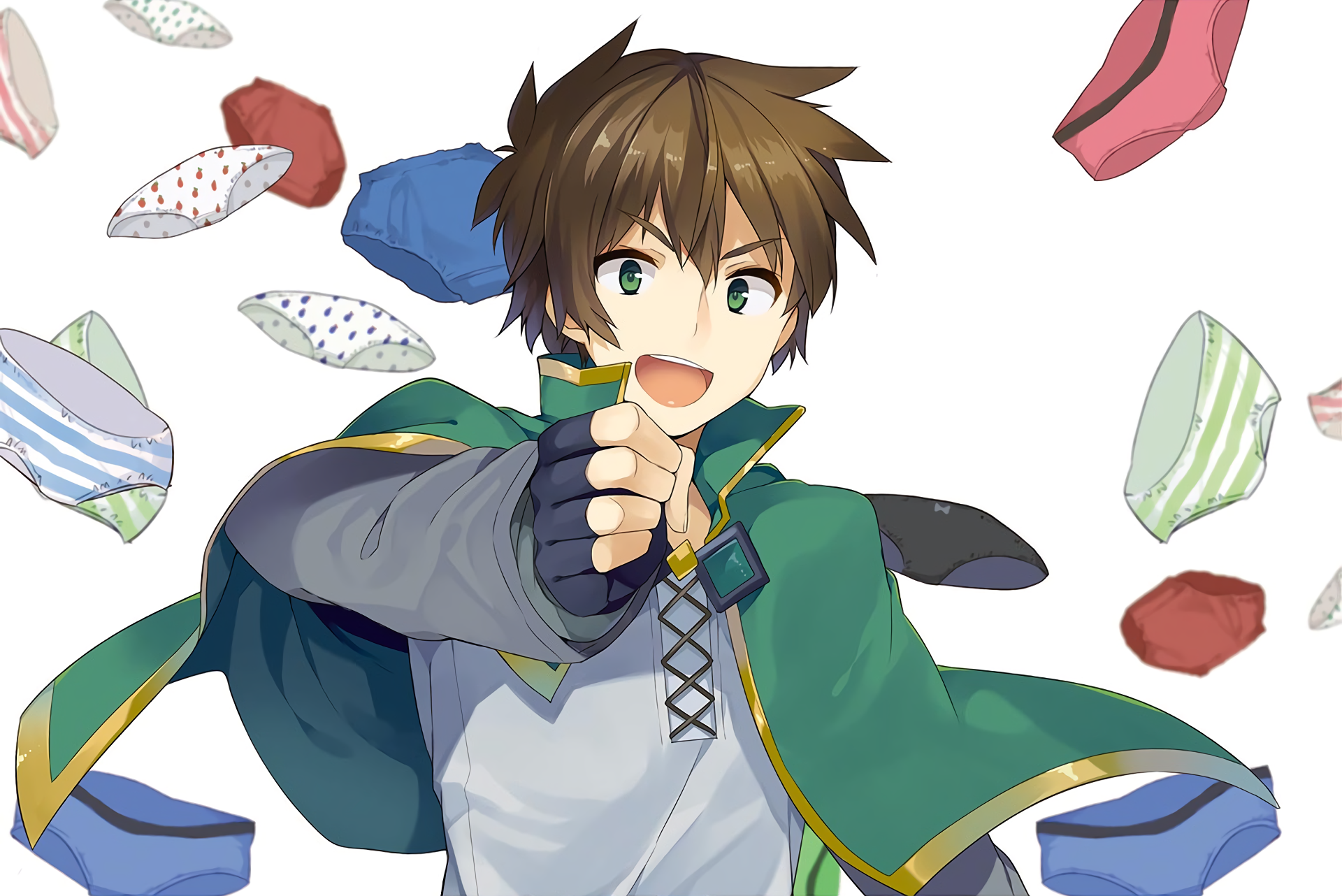 Kazuma, anime, konosuba, HD wallpaper