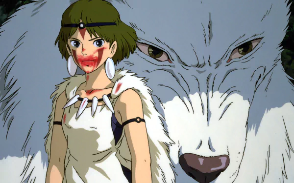 Anime Princess Mononoke HD Desktop Wallpaper | Background Image