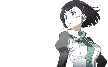 HD PC desktop wallpaper featuring Suguha Kirigaya from the anime Sword Art Online Movie: Ordinal Scale, showcasing her in a futuristic outfit with headphones.