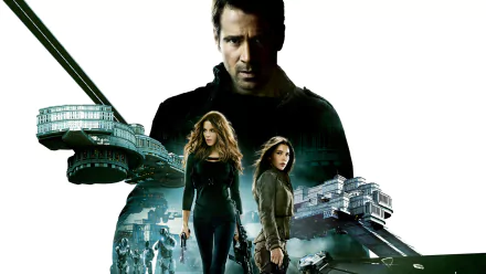 Colin Farrell Kate Beckinsale Jessica Biel movie Total Recall (2012) HD Desktop Wallpaper | Background Image