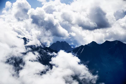 peak cloud nature mountain HD Desktop Wallpaper | Background Image