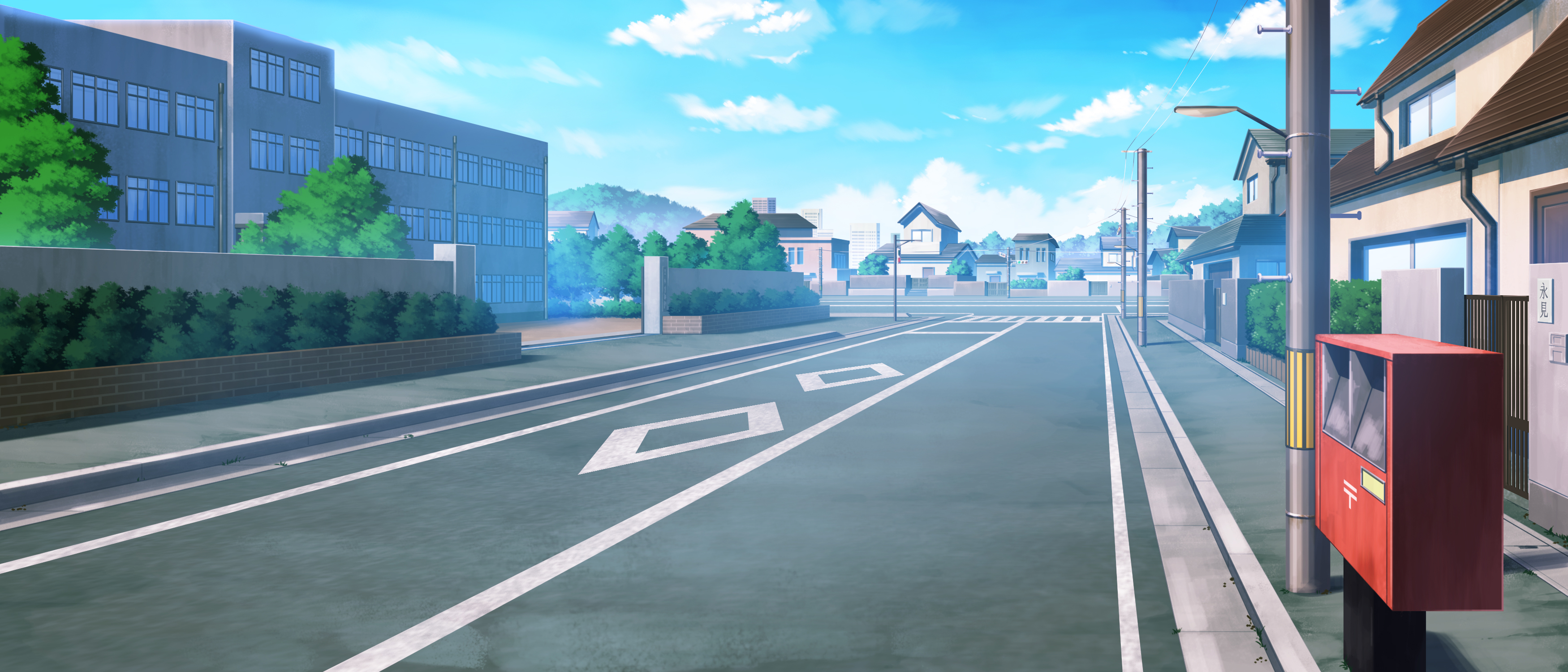 Anime Road HD Wallpaper | Background Image