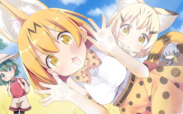 Anime Kemono Friends Kaban Serval Shoebill Sand Cat HD Wallpaper | Background Image